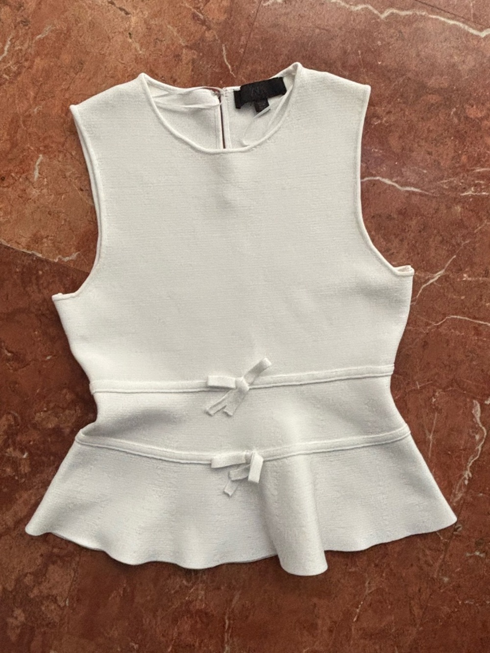 Blusa Peplum Blanca